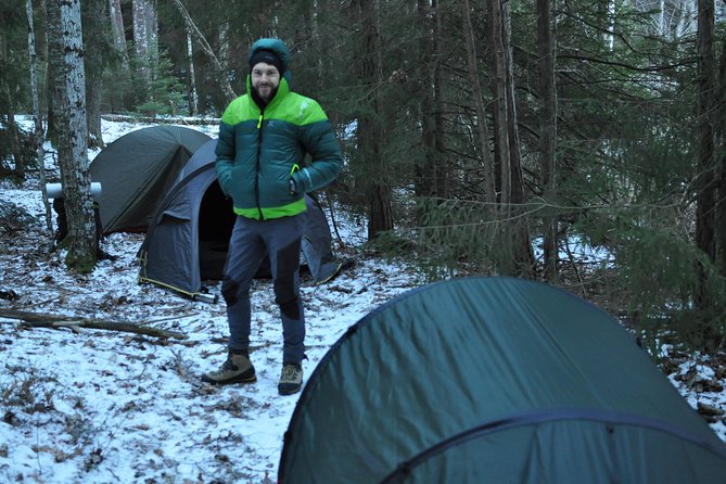 2-Day Small-Group Stockholm Hiking Tours - A lakeside camp and dinner over the fire