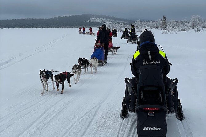 Day tour with snowmobile in Kiruna 10:30 am - Warm Clothing Makes a Real Difference