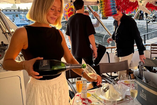 Exclusive Yacht Tour of Stockholm: sunset, dinner, lunch, cruise - Blasieholmen’s grand hotels, art, and design