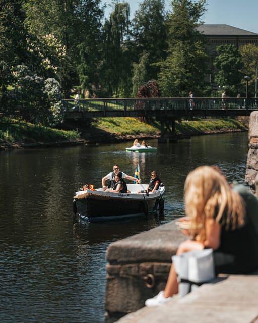Gothenburg city center: Electric selfdrive boat tour - Slussplatsen and the Return to the Marina