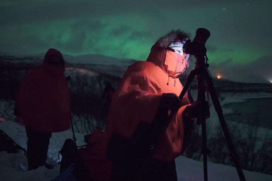 Kiruna: Northern Light Photo Tour with Equipment - Meeting in Kiruna and setting off after dark