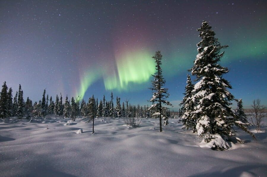Kiruna: Northern Lights Minivan Chase with Warm Drink - Leaving Kiruna for a darker sky