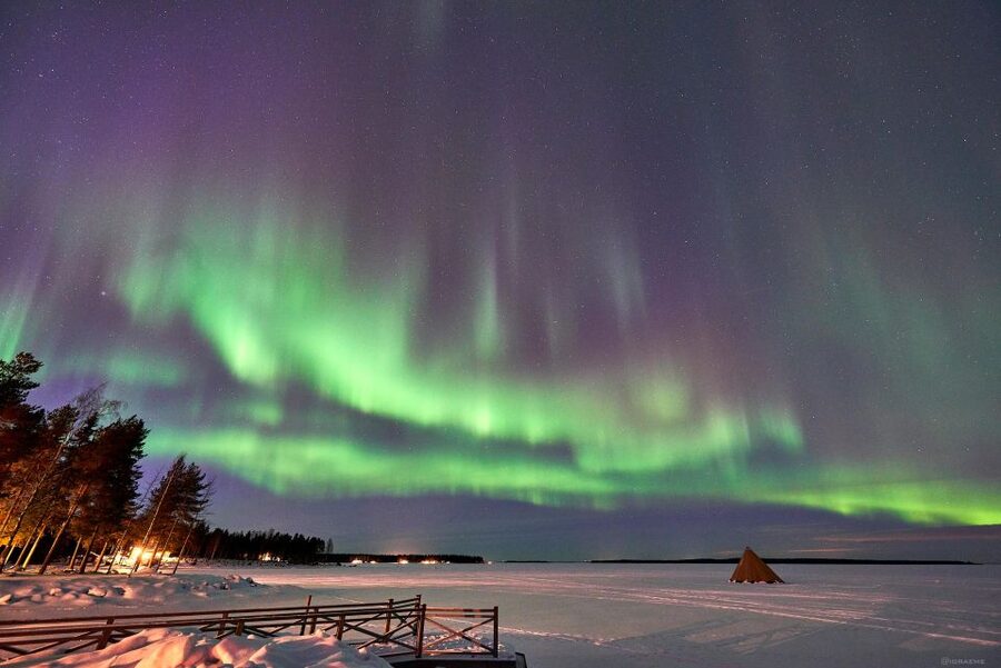 Luleå : Northern lights snowmobile tour - The northern lights question