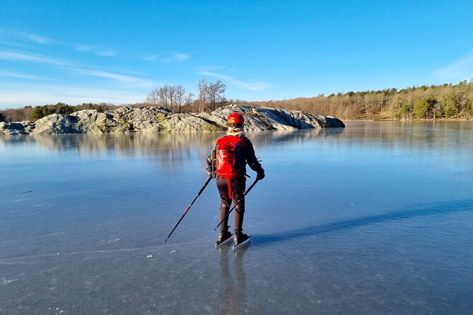 Nordic Ice Skating on a Frozen Lake in Stockholm - Who will enjoy this most?
