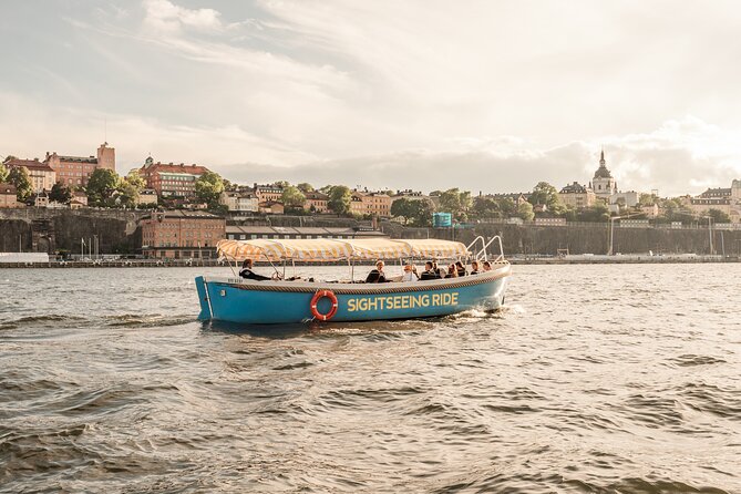 Open Electric Boat Ride in Stockholm with Live-Guide - Östermalm, Skeppsholmen, and Kastellholmen