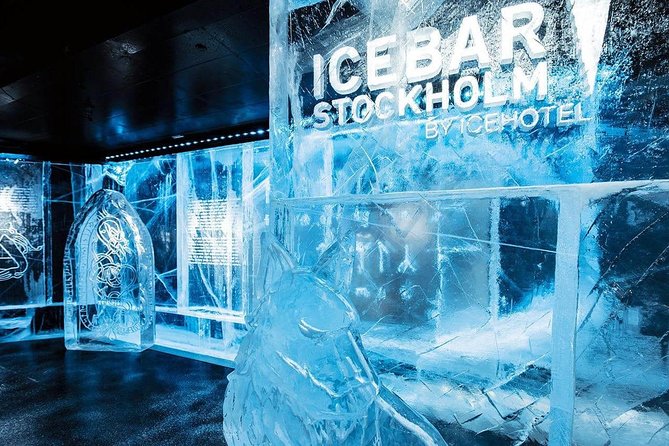 Private Tour of Stockholm with a visit to the Absolute ice bar - Inside ICEBAR Stockholm at 23 degrees