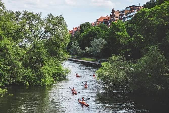 Self-Guided Kayak Adventure In Central Stockholm (One-man kayak) - Seeing Stockholm Old Town from the water
