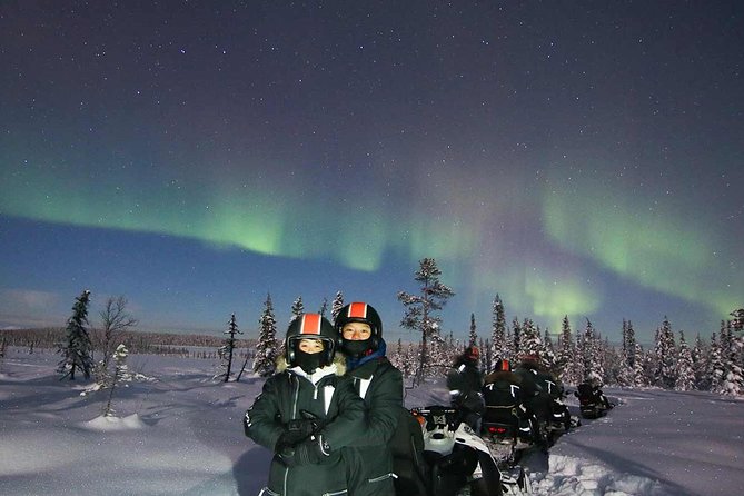 Snowmobile Aurora Expedition with dinner - Starting in central Kiruna with a full Arctic kit