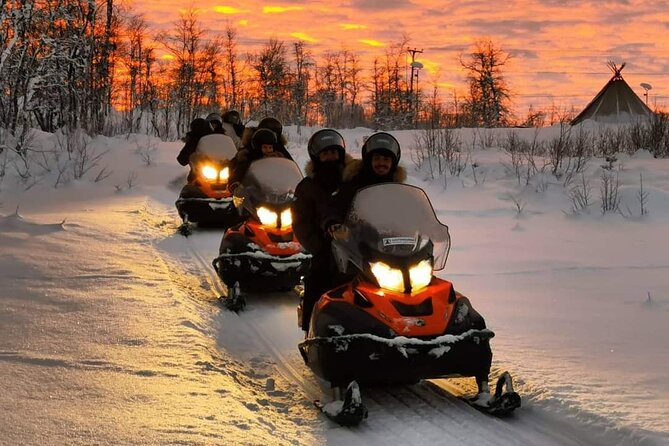 Snowmobile Safari to Lapland viewpoint - The 9:00 a.m. pickup keeps the morning simple