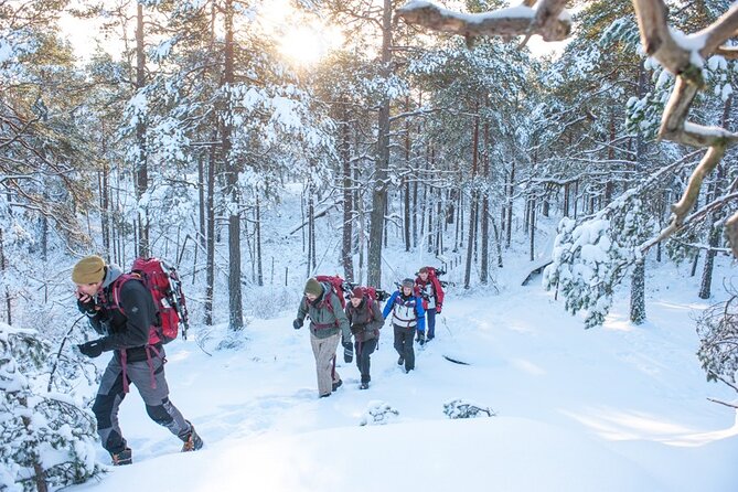 Snowshoe Winter Hike from Stockholm - Crossing frozen lakes under supervision