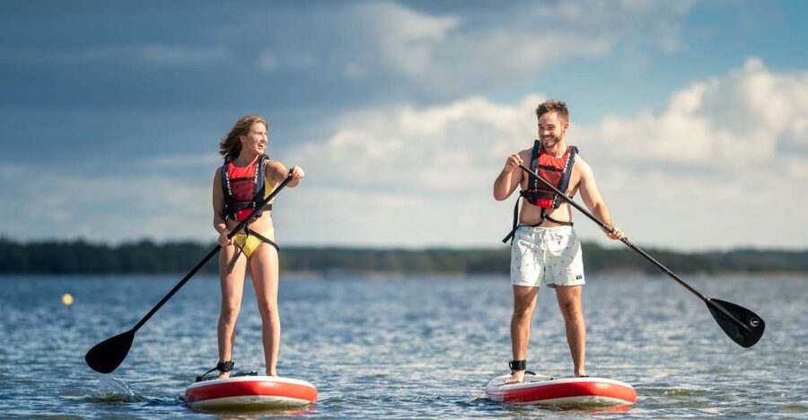 Stockholm: City Highlights Self-Guided SUP Tour - The first strokes around Långholmen