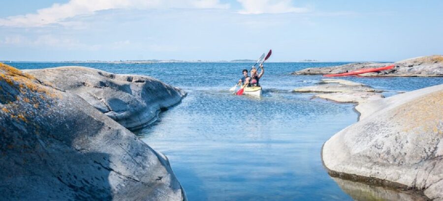 Stockholm: Full-Day Archipelago Kayaking Adventure - Swimming, cliff jumping, and quiet time