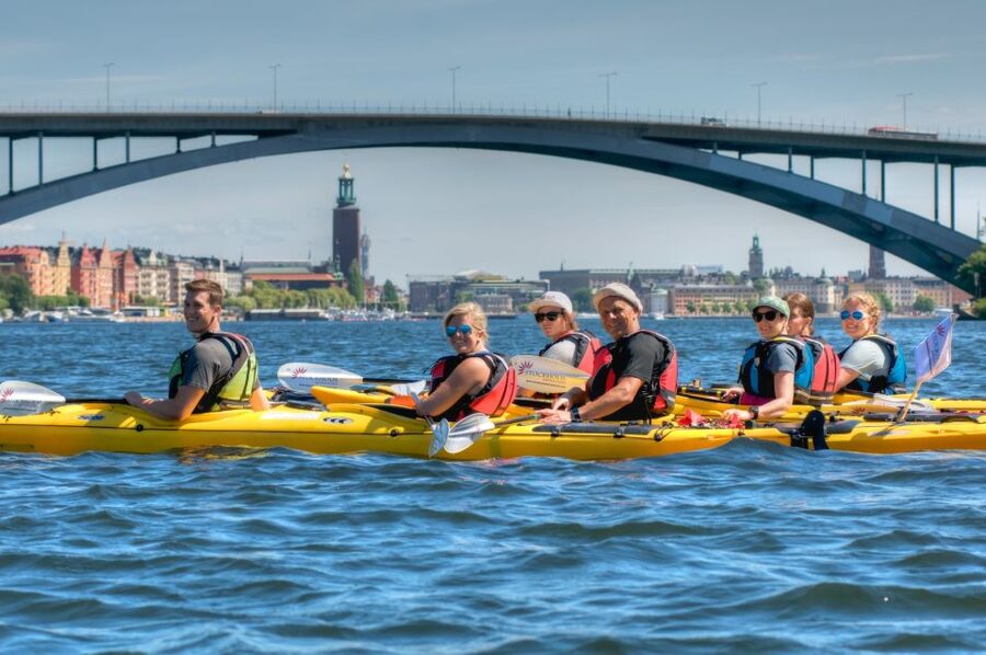 Stockholm: Guided Kayak City Tour & Optional Midsummer Meal - Getting started in a two-person sea kayak