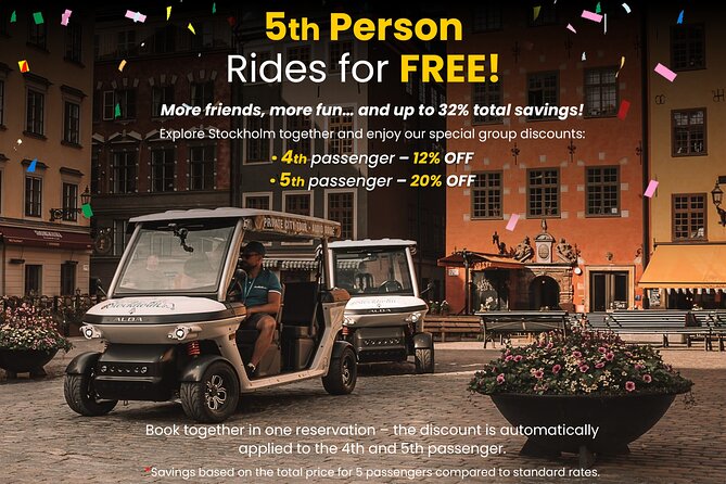 Stockholm Highlights: Private Golf Cart Tour - Why a golf cart works well in Stockholm