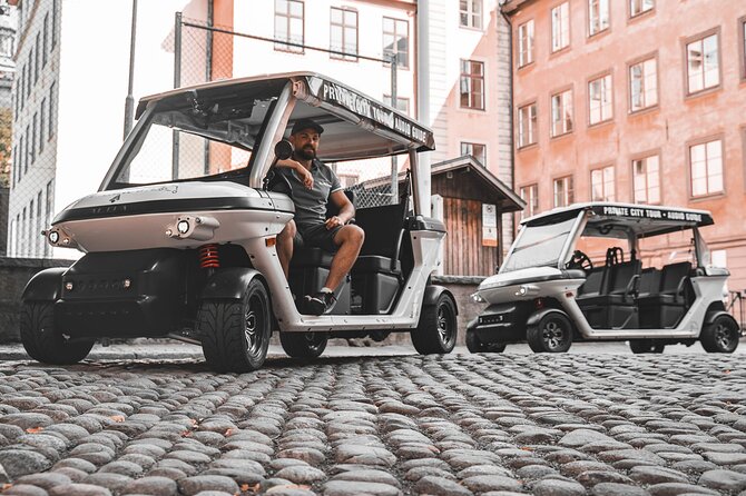Stockholm Highlights: Private Golf Cart Tour - Fjällgatan and a second angle over the city
