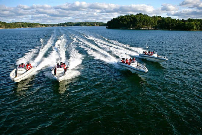 Stockholm RIB Speed Boat Tour - Leaving Strandvägen and the city waterfront
