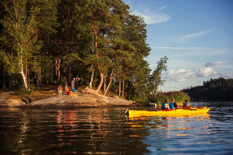 Stockholm: Sunset Archipelago Kayaking & Toast on the Water - Wildlife watching from a low seat on the water