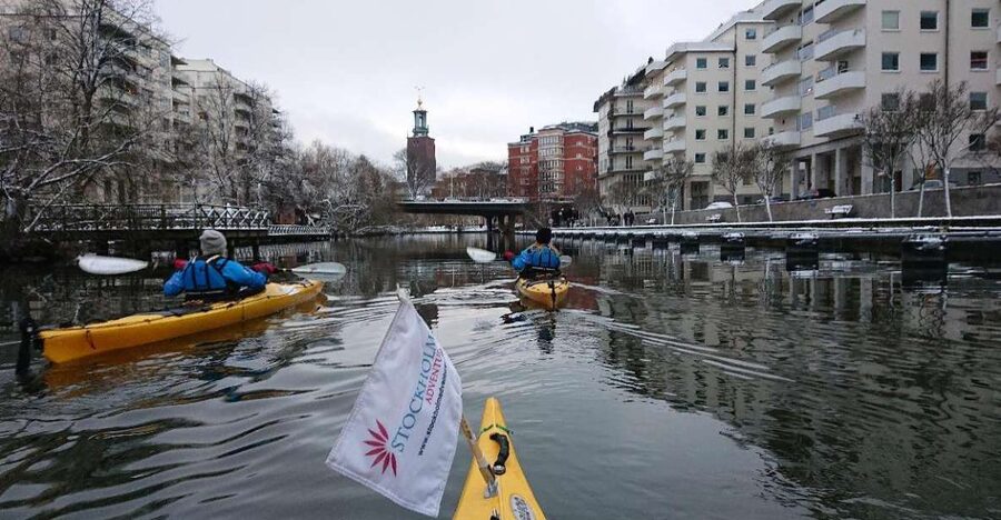 Stockholm: Winter City Kayaking Tour - Getting ready at the Adventure Cafe