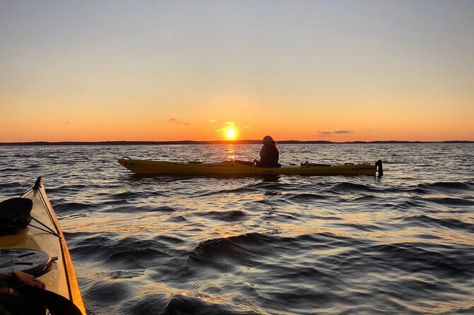 Sunset Kayak Tour in the Stockholm Archipelago + Swedish Fika - From Johanneshov to open archipelago water