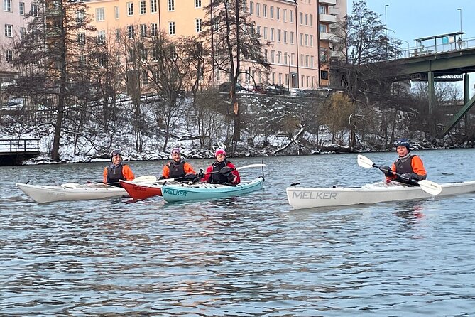 Winter Kayak Tour in Stockholm City (Dry Suit Kayaking) - Meeting at Smedsuddsvägen 23